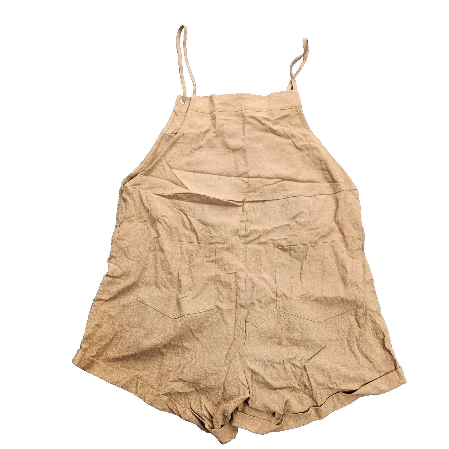 CUPSHE Women's Cami Strap Sleeveless Overall Front Pocket Romper Small