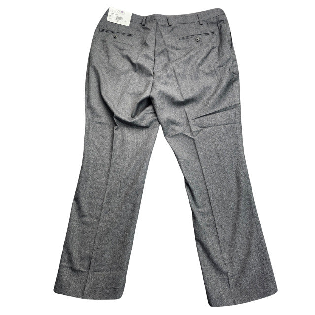 Tayion By Montee Holland Mens Classic-Fit Wool-Blend Dress Pants 38W x 30L Grey