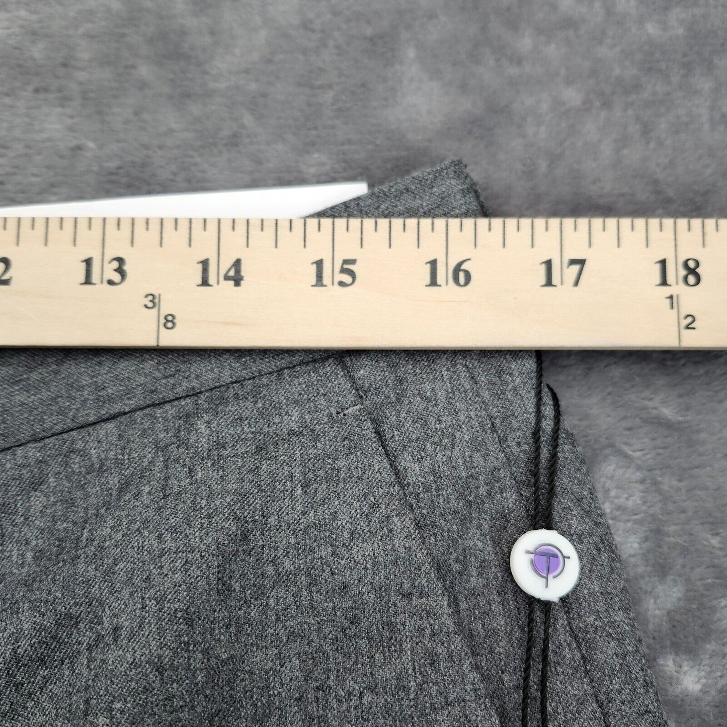 Tayion By Montee Holland Mens Classic-Fit Wool-Blend Dress Pants 34W x 30L