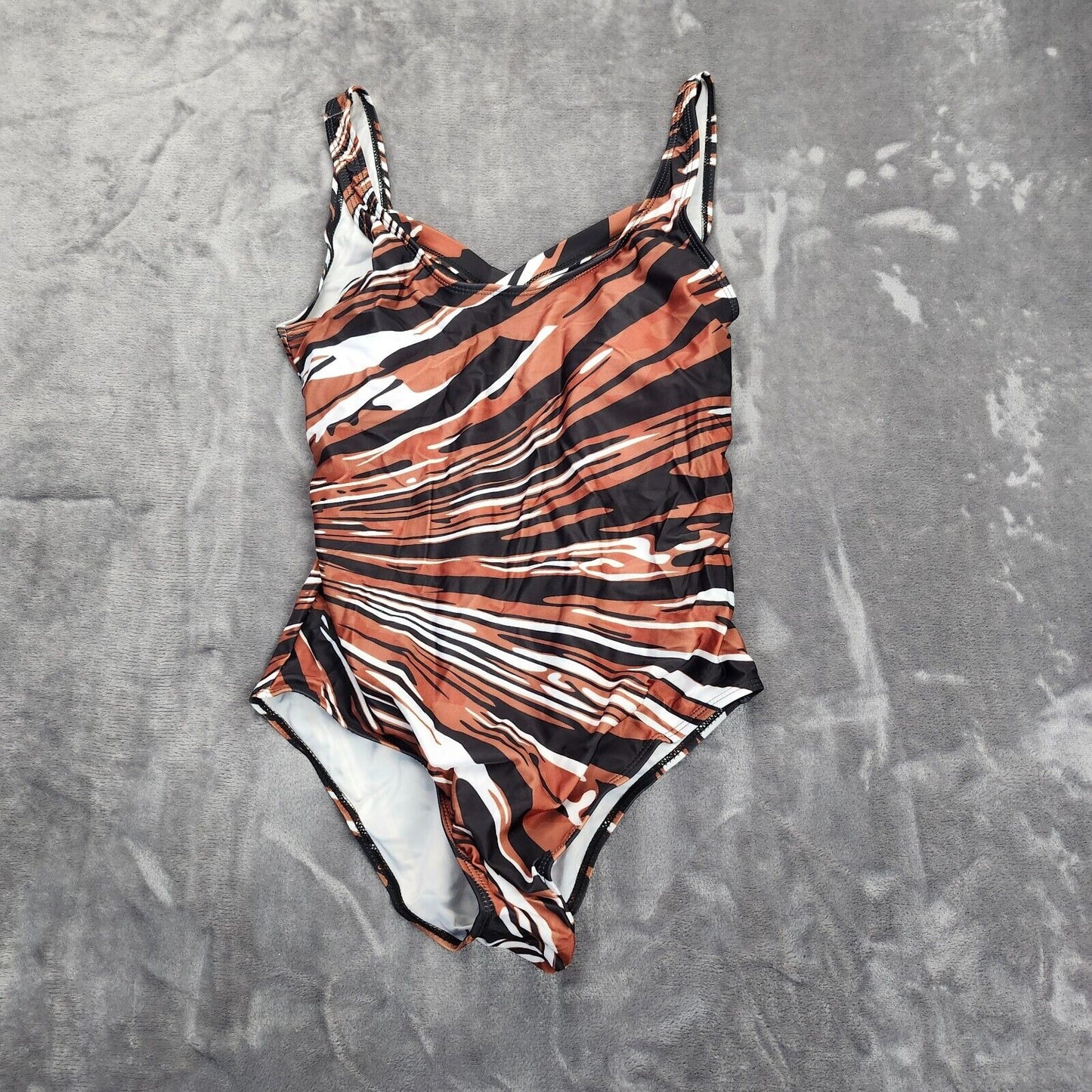 Womens Plus Size One Piece Swimsuit Tummy Control, Full Coverage Size L