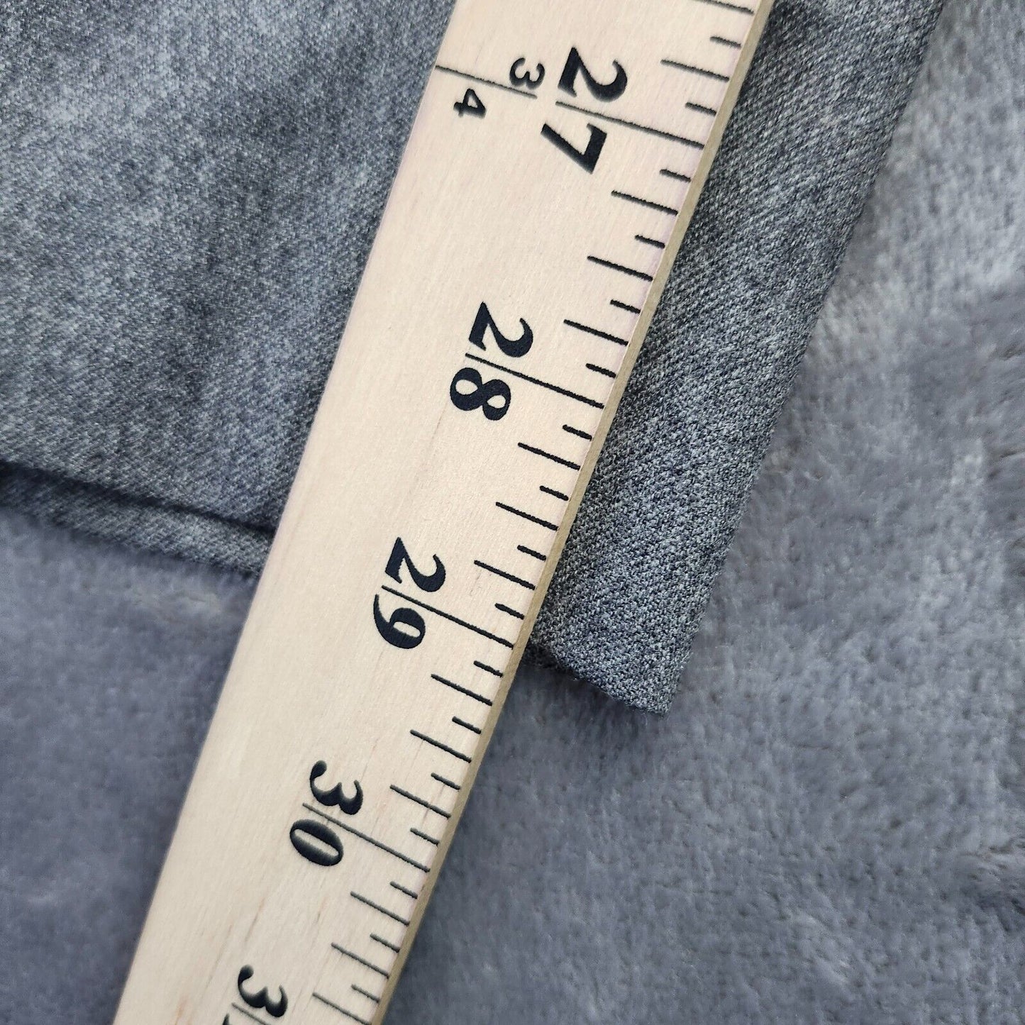 Tayion By Montee Holland Mens Classic-Fit Wool-Blend Dress Pants 42W x 30L Grey