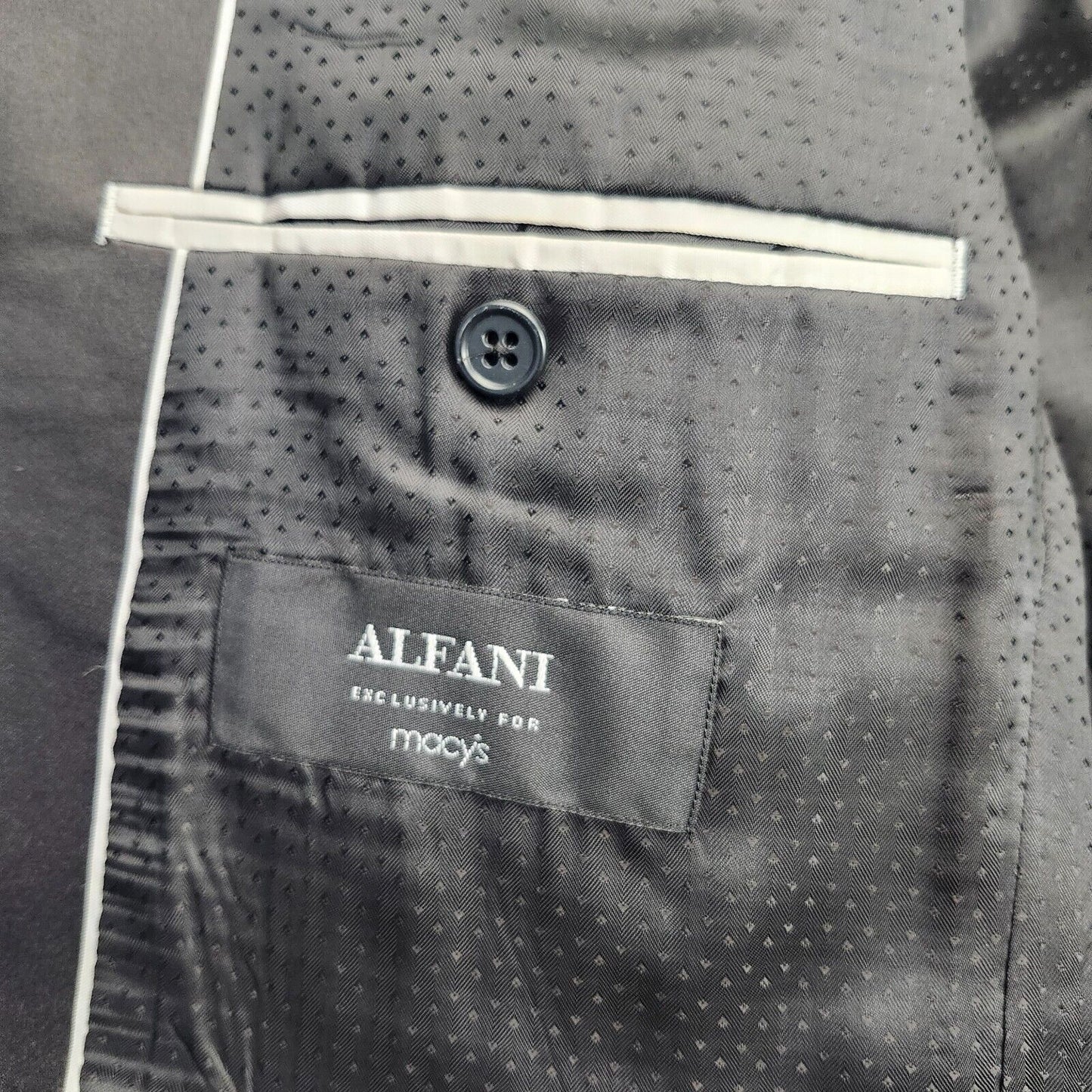Alfani Men's Wool Blend Black Tuxedo Jacket Size 40R