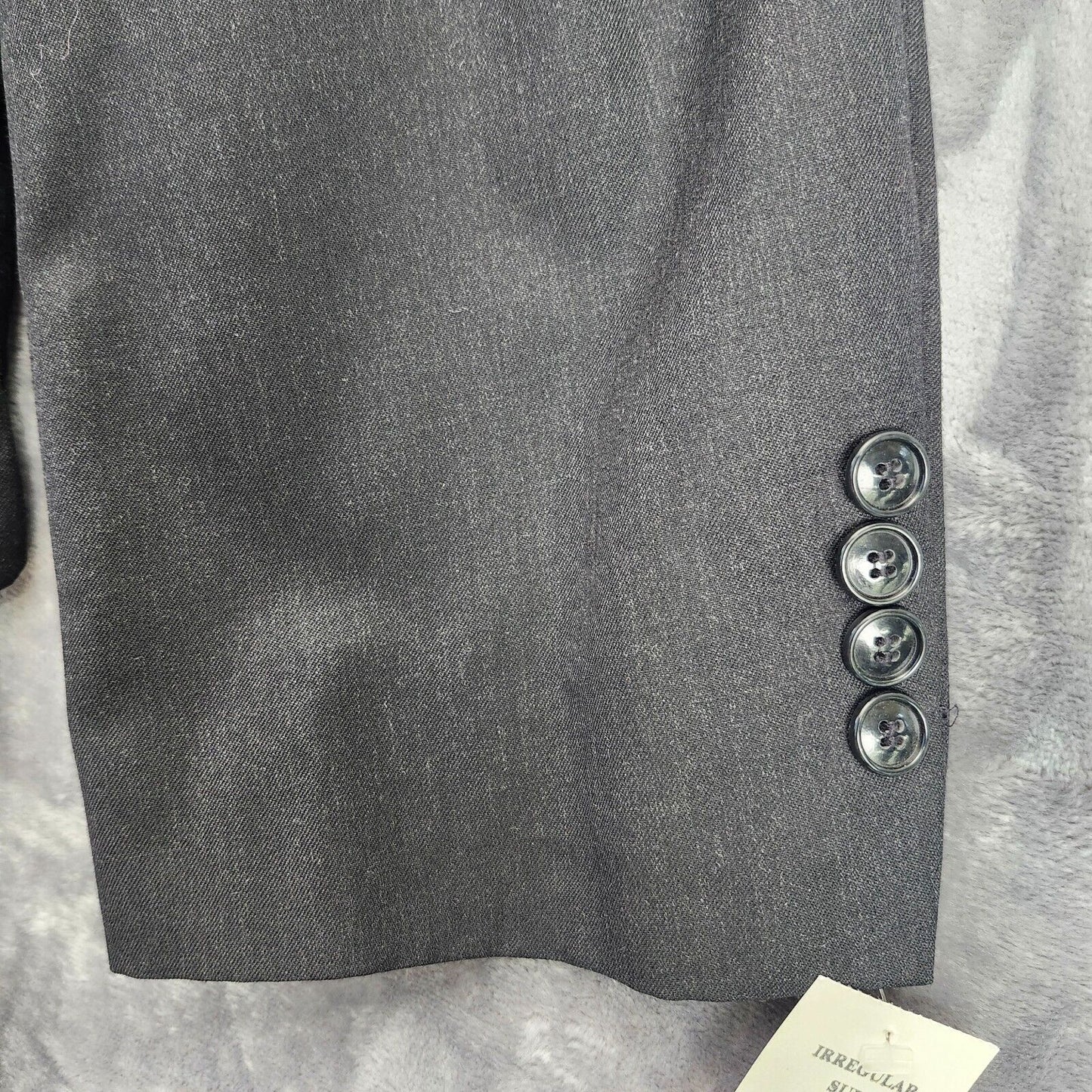 100% Wool Tuxedo Set Jacket Size 50 L, Pants 40x30
