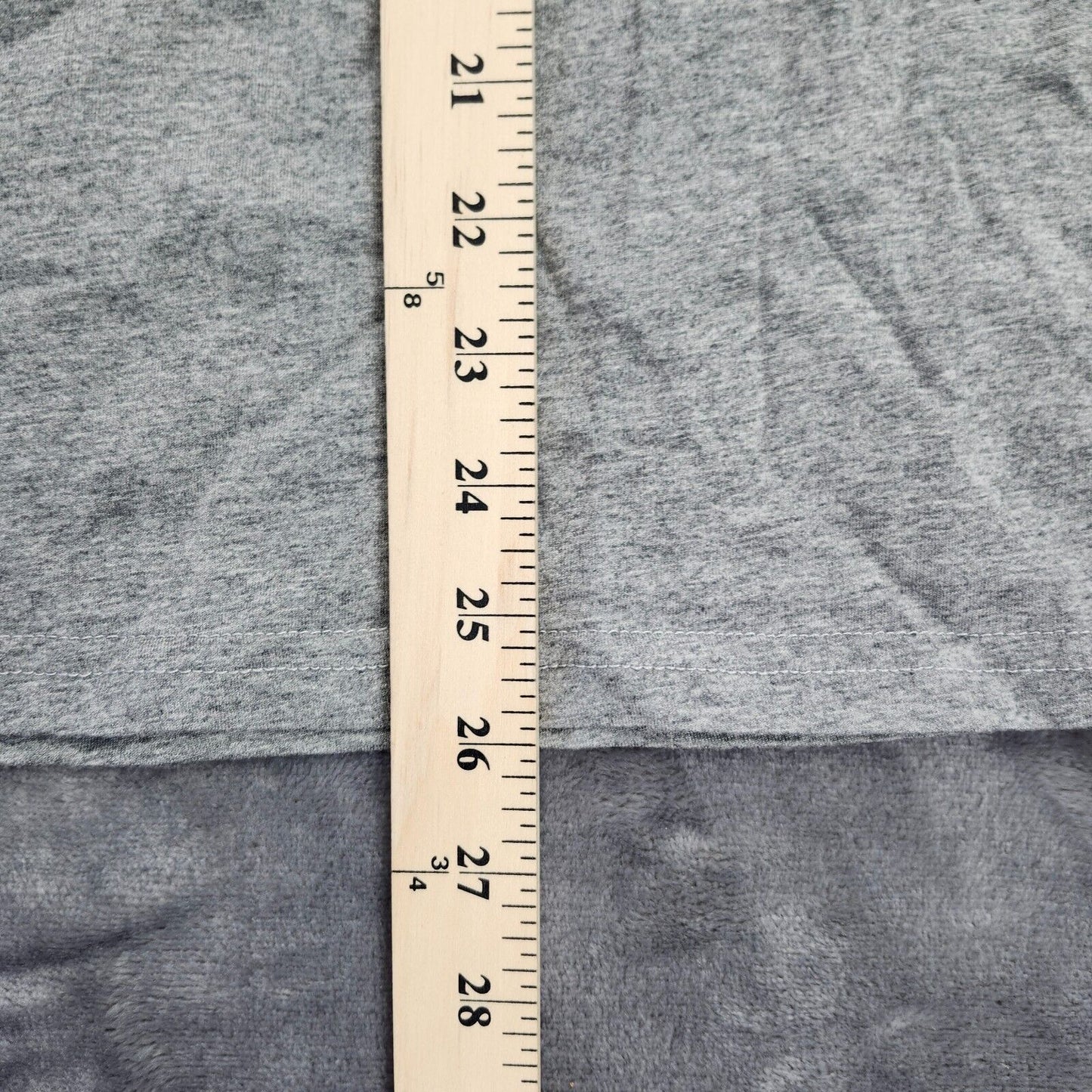 Women Flower Graphic Printed T-Shirt Gray Large