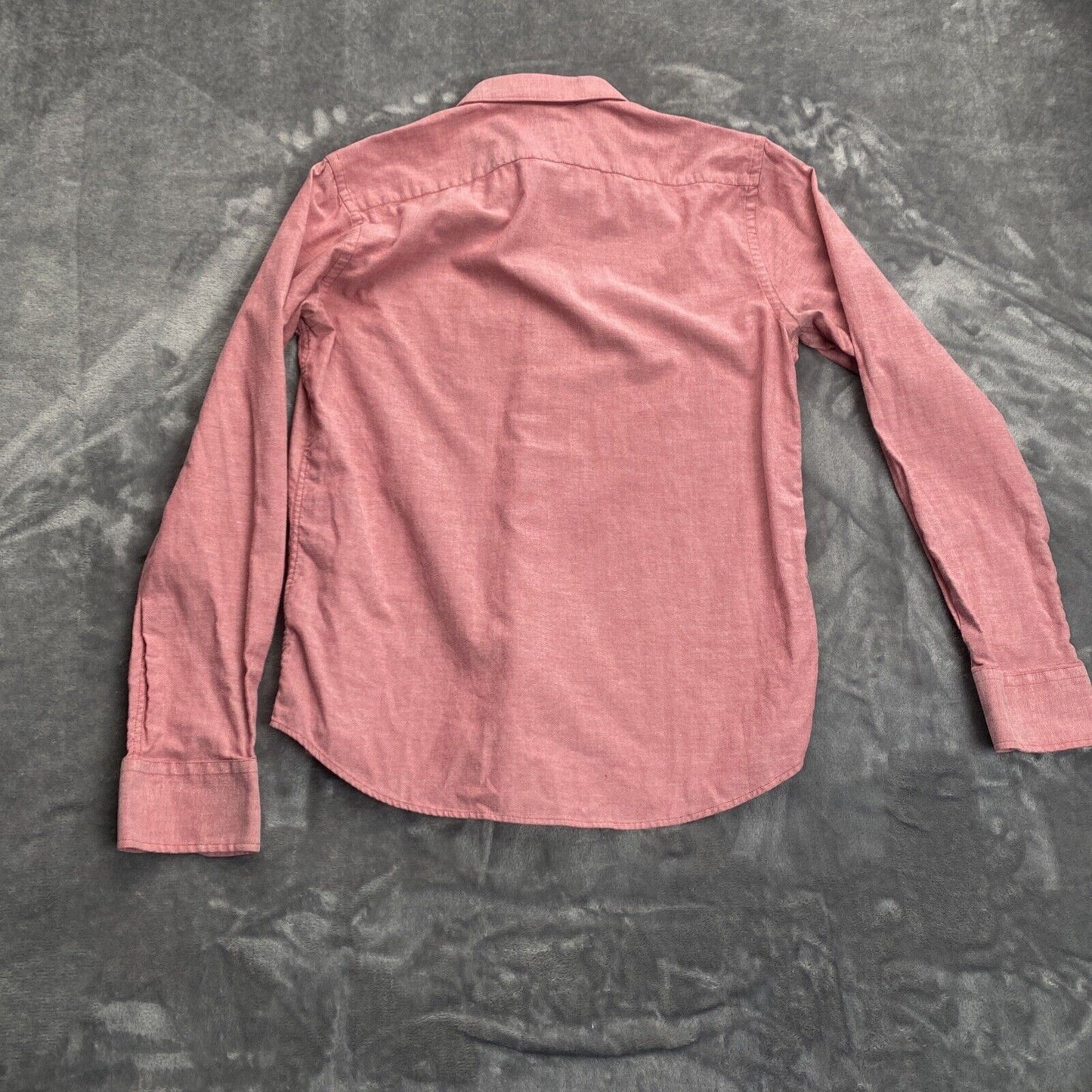 Mens Untuckit 100% Cotton Long Sleeve Casual Shirt Red Mens Size Medium