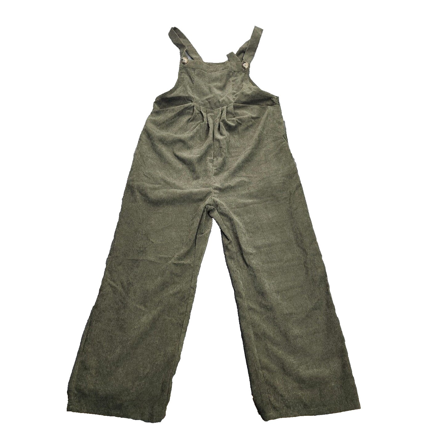 CUPSHE Womens Green Corduroy Square Neck Jumpsuit size M