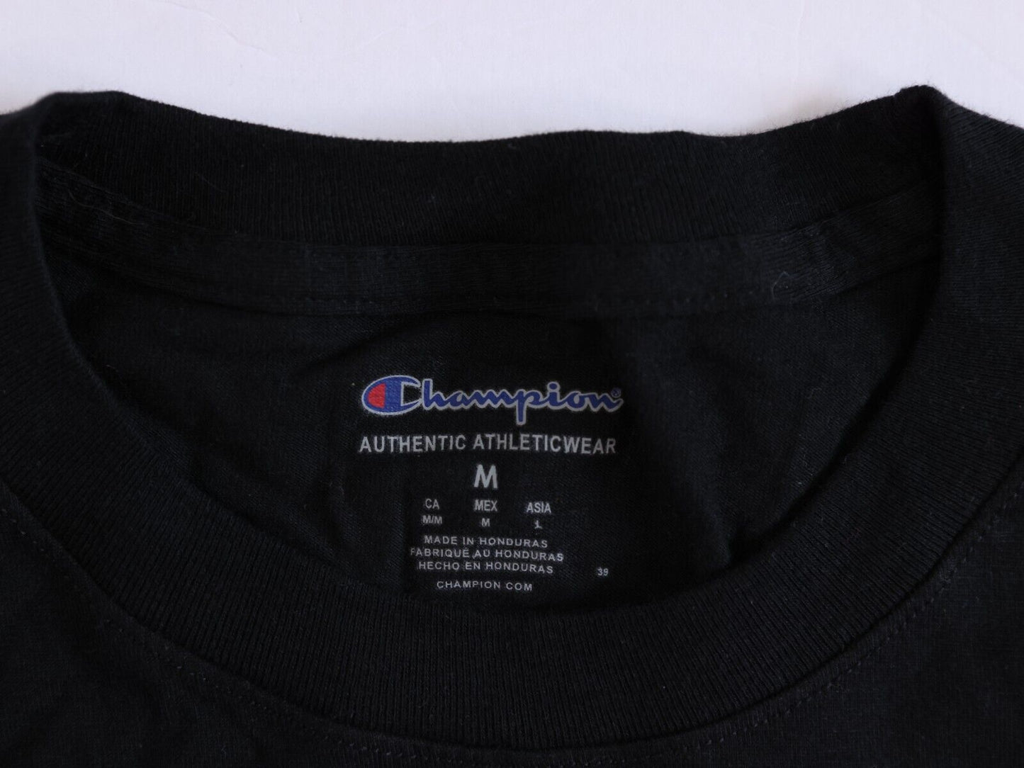 CHAMPION AUTHENTIC ACTIVEWEAR T Shirt Mens Size M Black