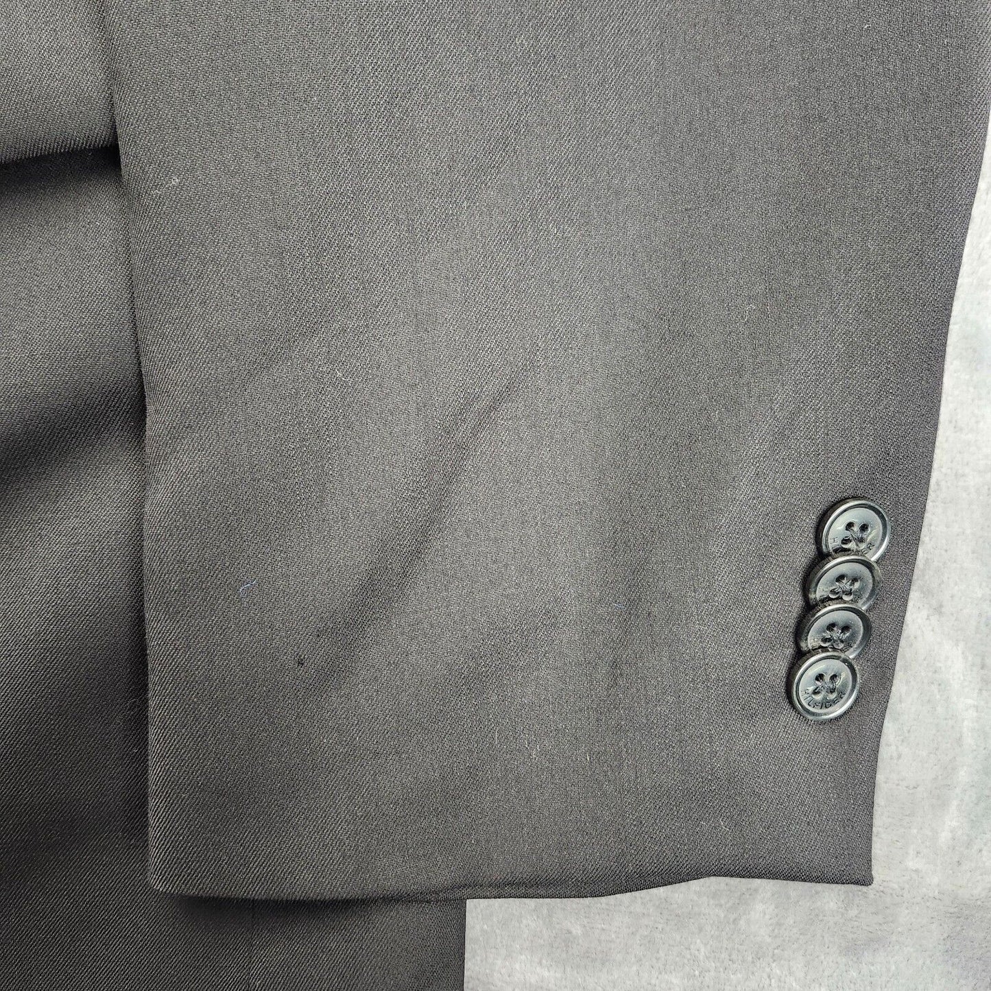NWoT Tommy Hilfiger 100% Wool Mens Suit Jacket 42 Short Black Notch Lapel