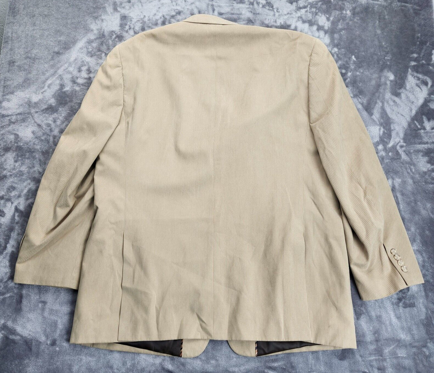 NWT JNY Jones New York Men's 48 Long Suit Coat Style Adler Tan Notch Lapel