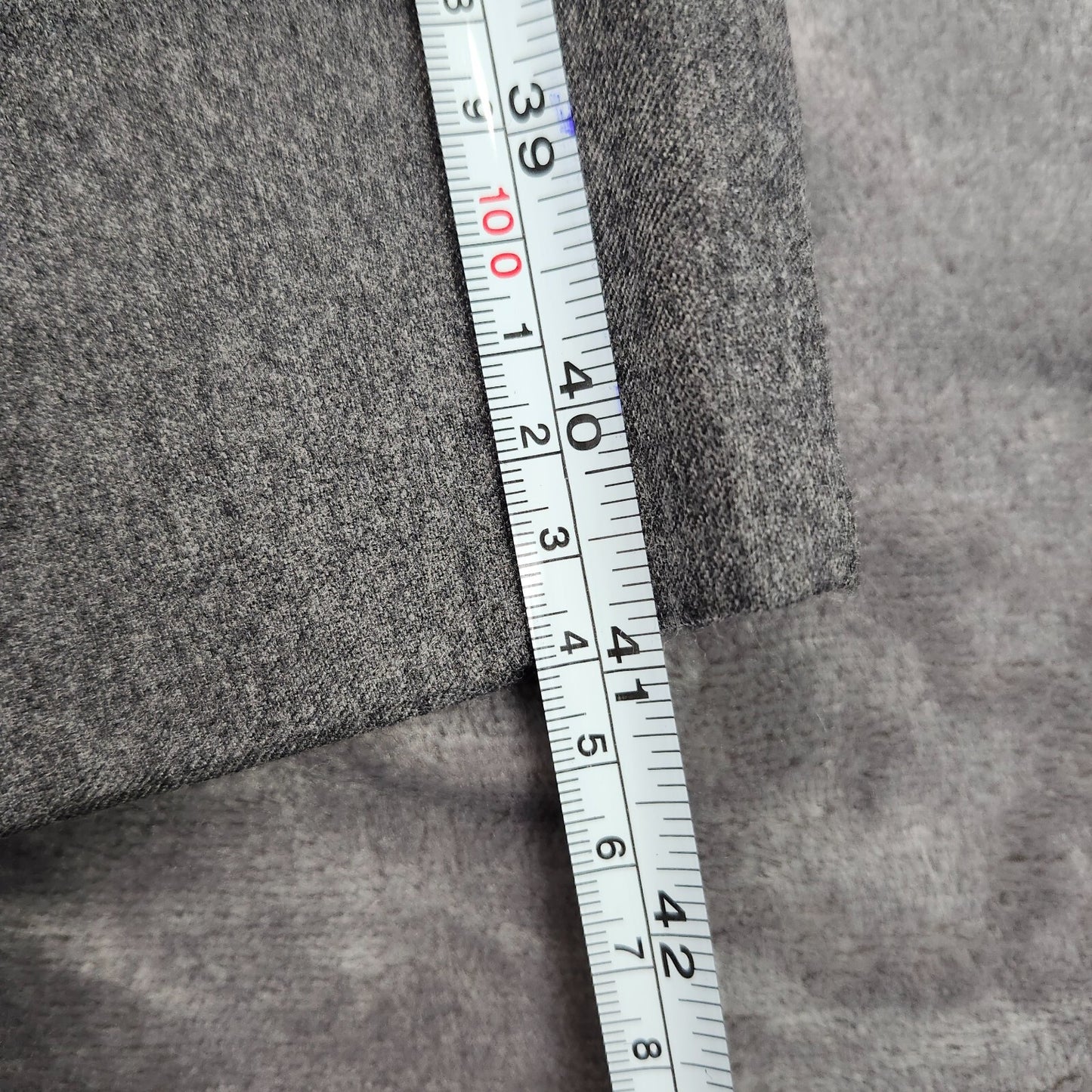 Tayion By Montee Holland Mens Classic-Fit Wool-Blend Dress Pants 40W x 30L Grey