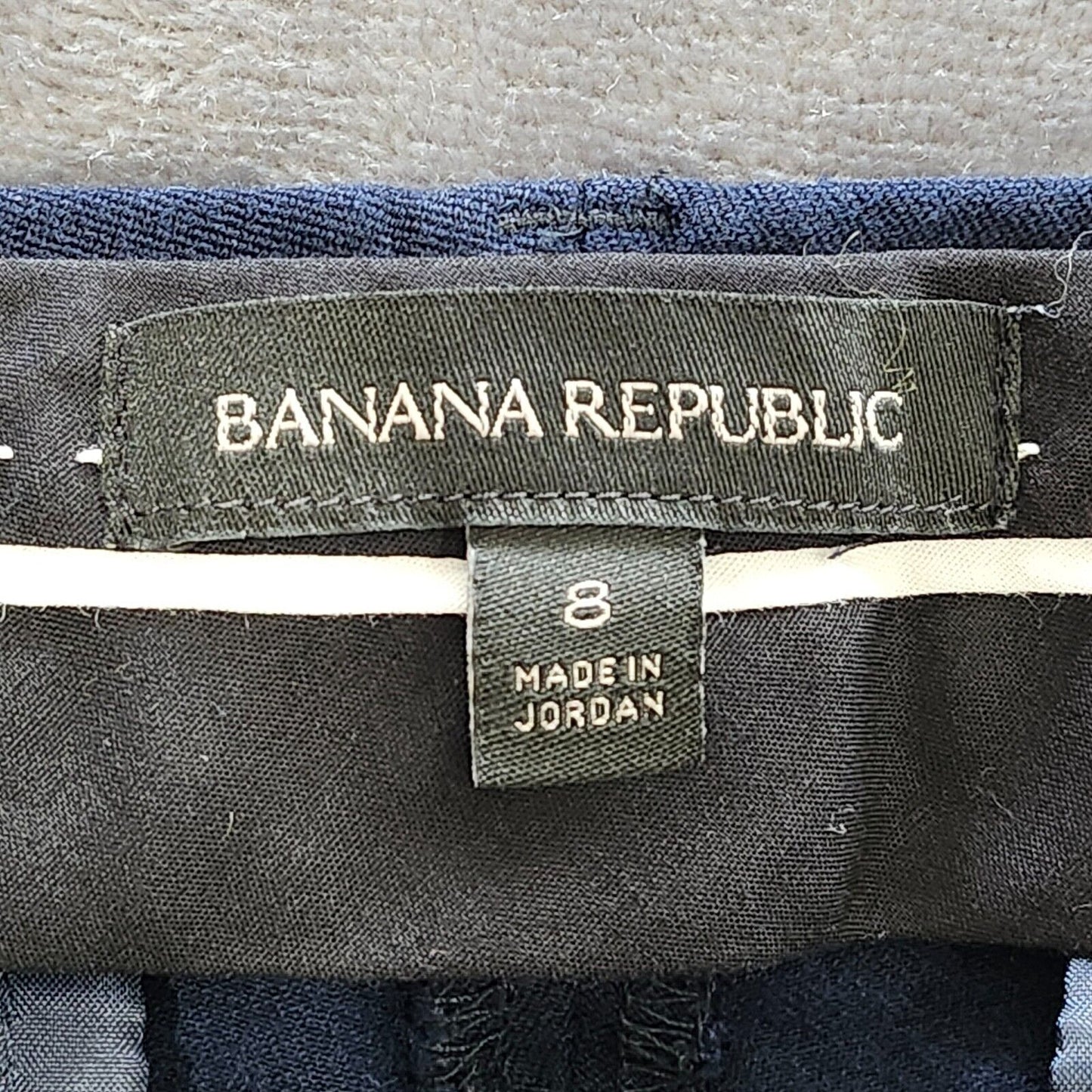 Banana Republic Womens Sloan Curvy Fit Crop Pants- Blue - Size 8