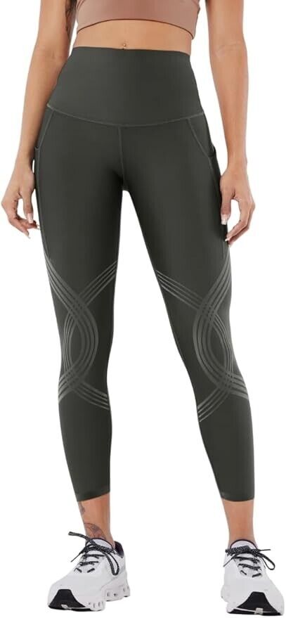 Fanka Women's Compression Body Sculpt Leggings with Pockets Lift and Curve XS