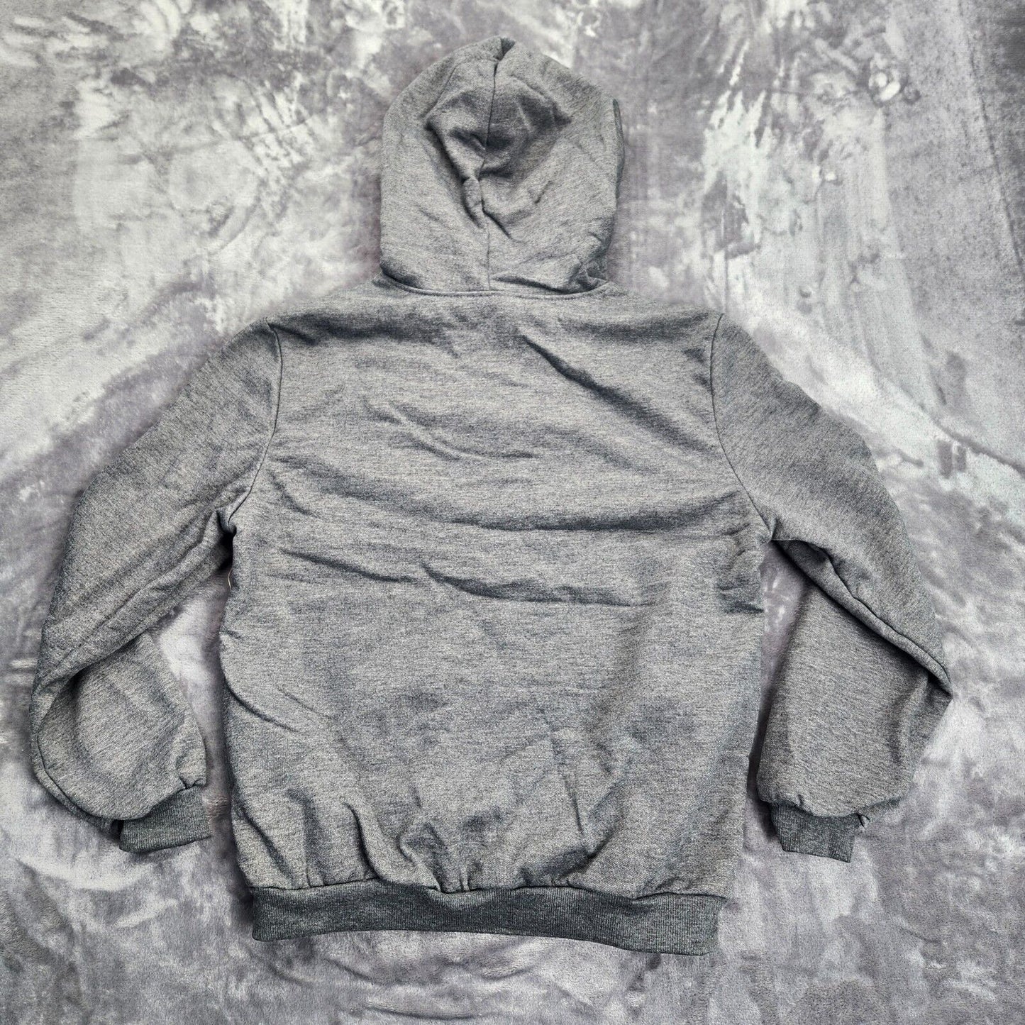 Men’s Plain Hoodie Winter Sweatshirt Casual Soft Warm Fur lined Hood Medium