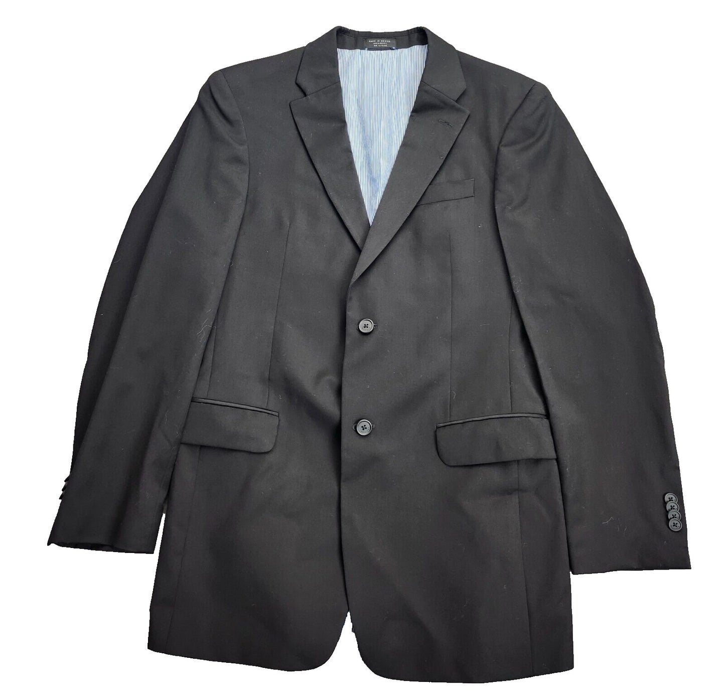 Tommy Hilfiger 100% Wool Mens Suit Jacket Two Button Single Breasted 38L