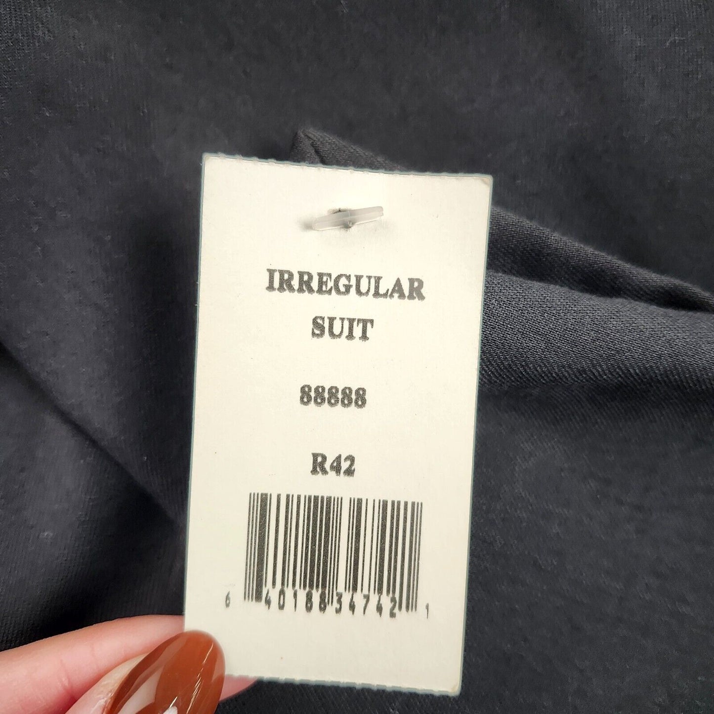 Tommy Hilfiger Men's Suit Jacket 100% Wool 42 Regular Two Button Black