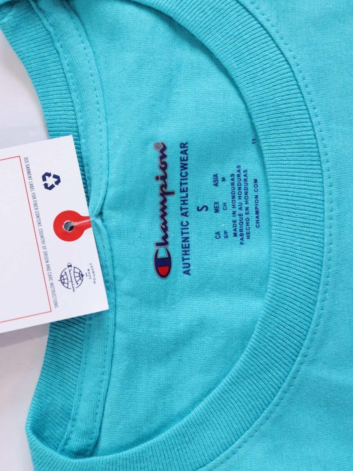 CHAMPION AUTHENTIC ACTIVEWEAR T Shirt Mens Sz small teal