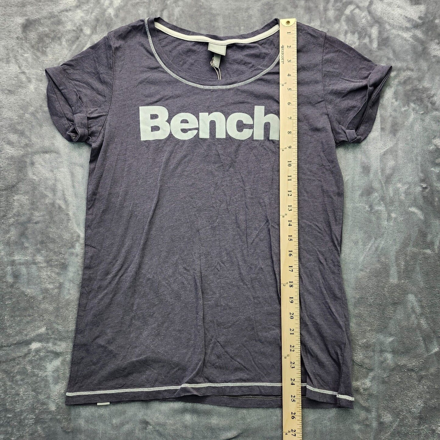 Bench Urban Wear Womens Scoop neck grey Size Small