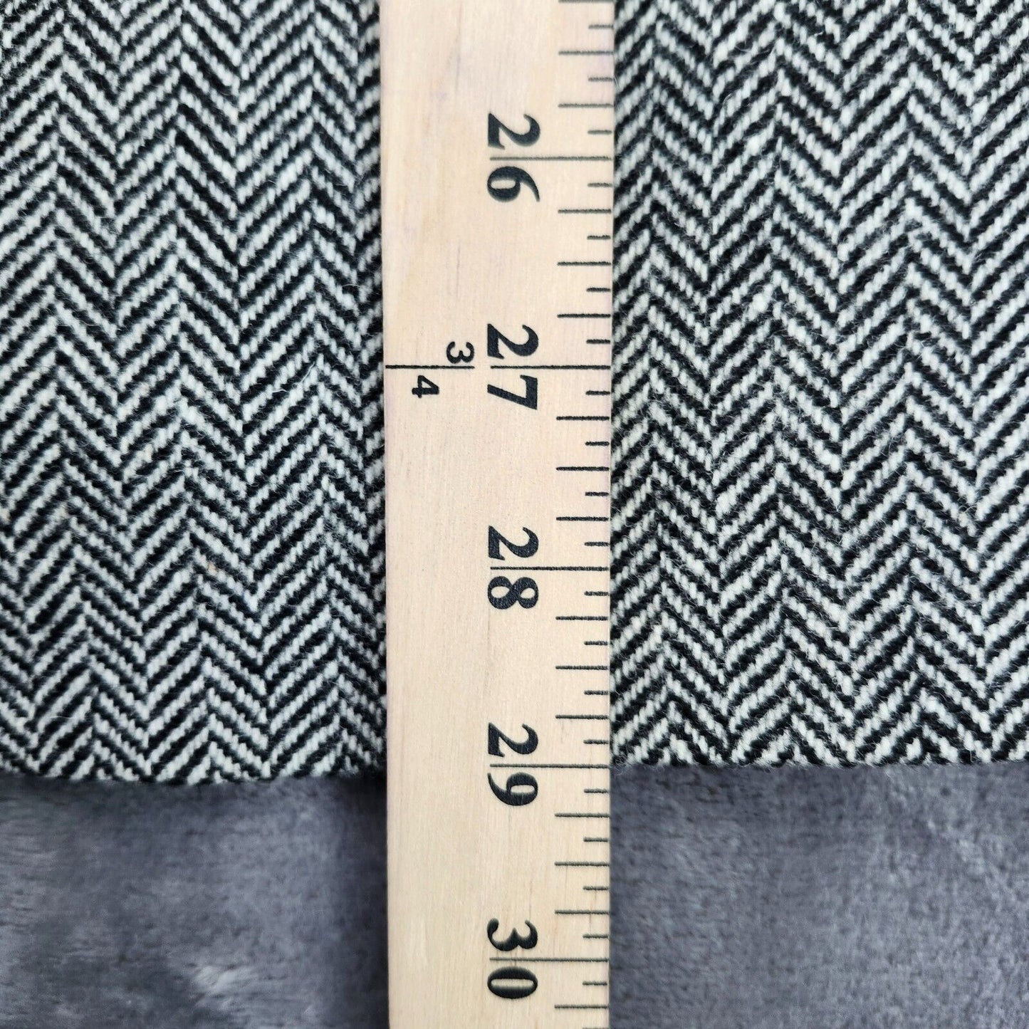 Lauren Ralph Lauren Classic-Fit Wool Suit Jacket Black/White Herringbone 44S NWT
