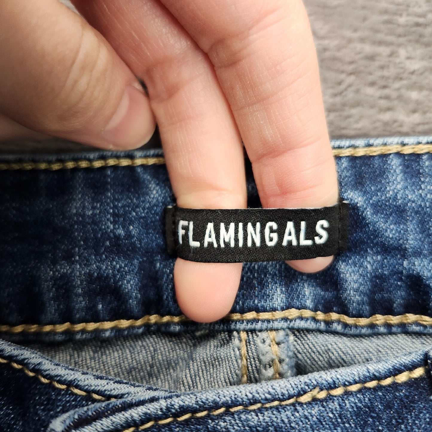 Flamingals Women's Wide Leg Jeans High Waist Vintage Style Pants Size M