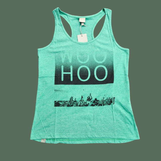 Bench Urban Wear Womens Loose Fit Racerback Tank Top Size Small Teal
