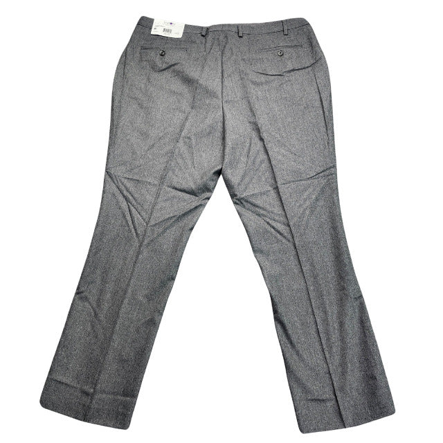 Tayion By Montee Holland Mens Classic-Fit Wool-Blend Dress Pants 40W x 30L Grey