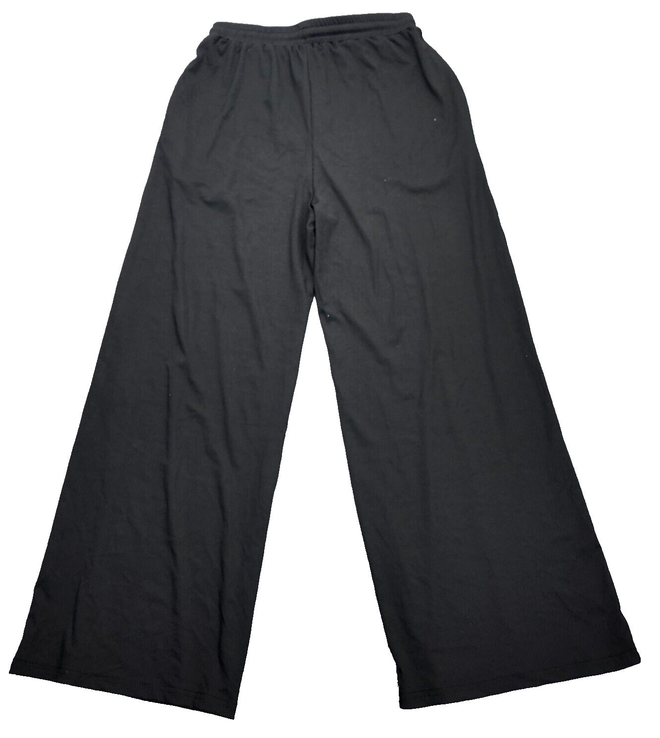 Cider Womens Pants Black Size Medium Wide Leg High Rise Polyester Blend