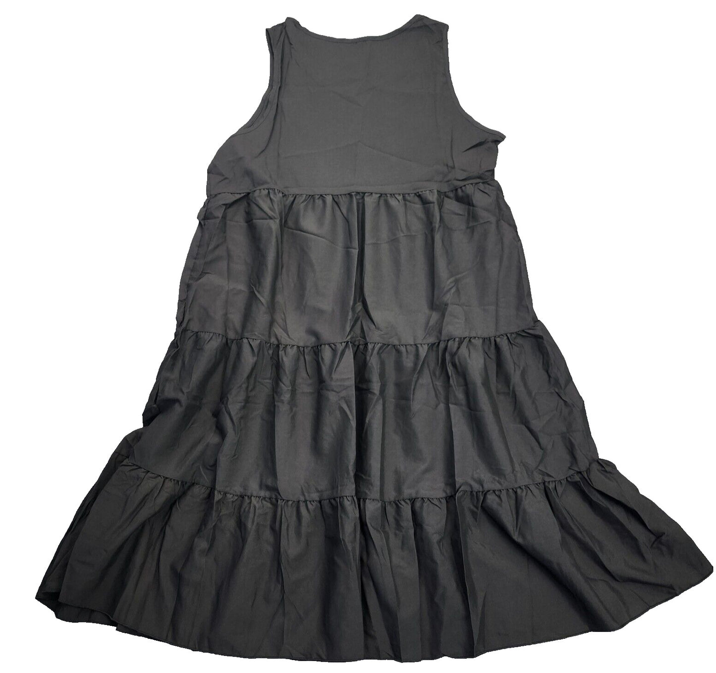Women's Sleeveless Party Beach Dress, Fashion Holiday Summer Dress Black 5XL