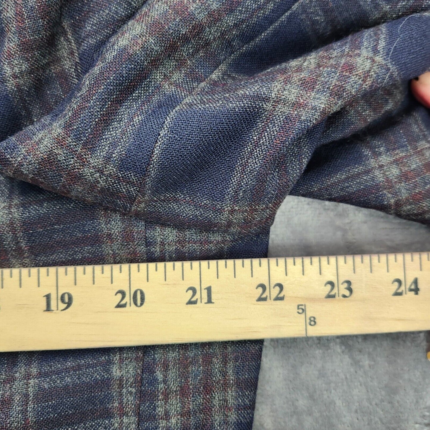Lauren Ralph Lauren Polyester Blue Plaid Suit Jacket Blazer 42R NWT