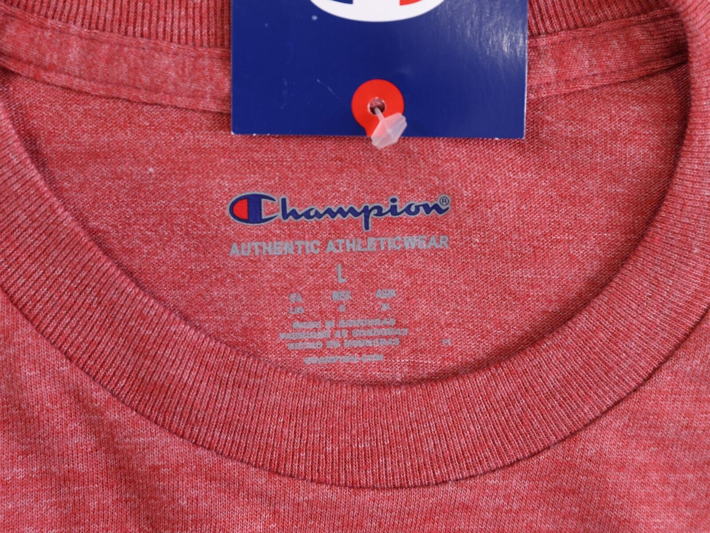 CHAMPION AUTHENTIC ACTIVEWEAR LOGO T Shirt Mens Size L Red