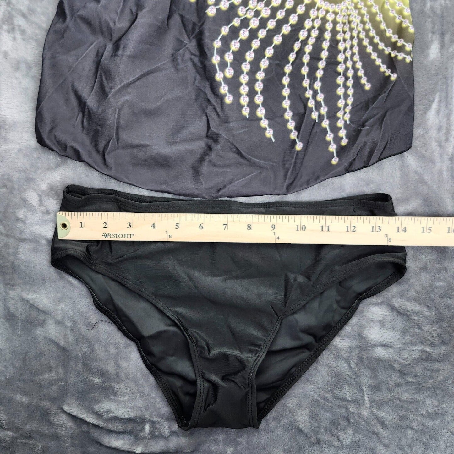 Womens Swimsuit Shorts Backless Two Piece Beach Wear Yellow Medium
