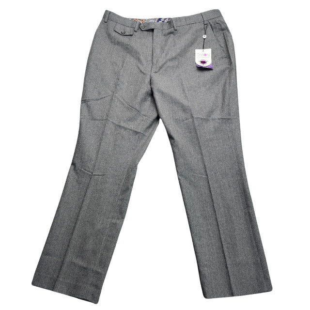 Tayion By Montee Holland Mens Classic-Fit Wool-Blend Dress Pants 38W x 30L Grey
