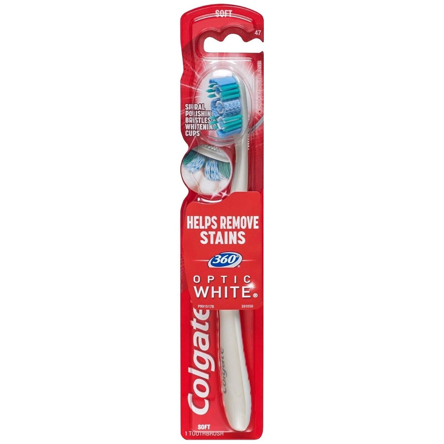 2 Colgate 360 Optic White Soft Toothbrush