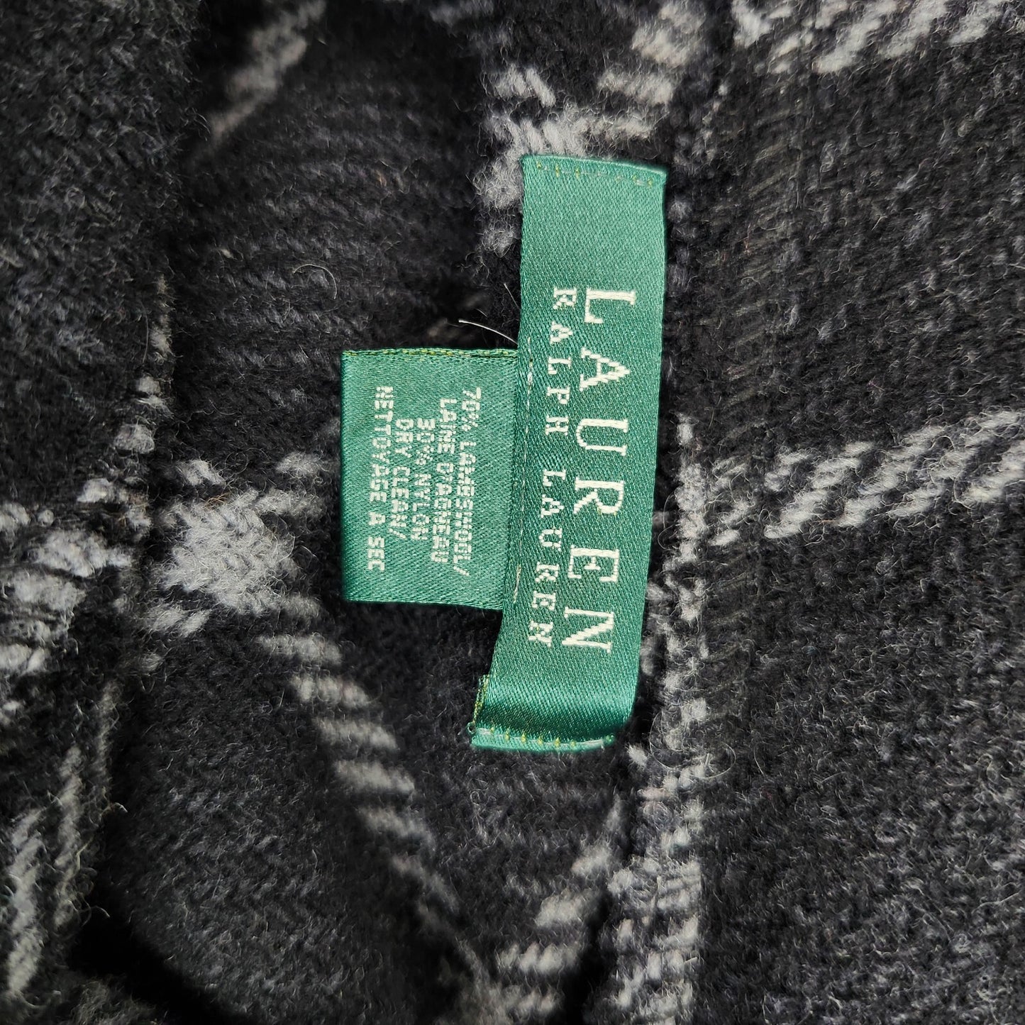 Ralph Lauren Womens Wool blend Plaid Poncho Coats with belt accent
