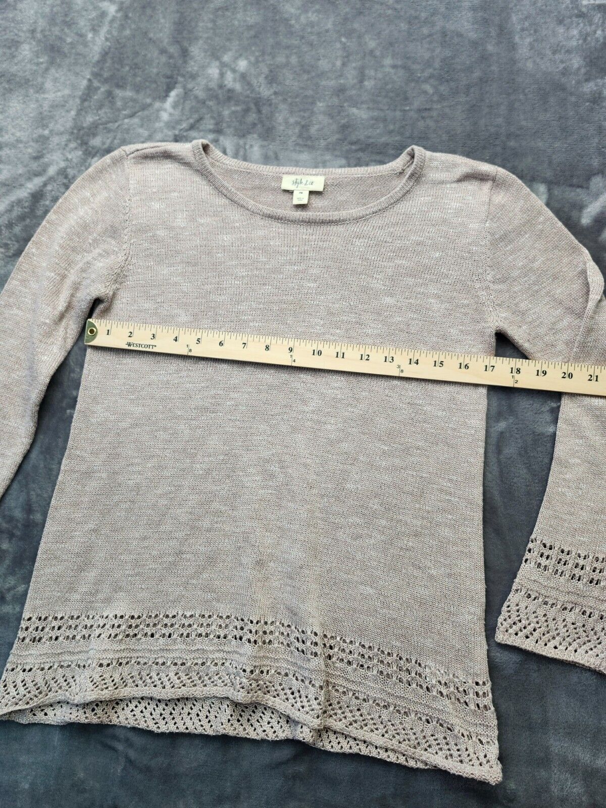 style and co knitted sweater womens size Petite Medium