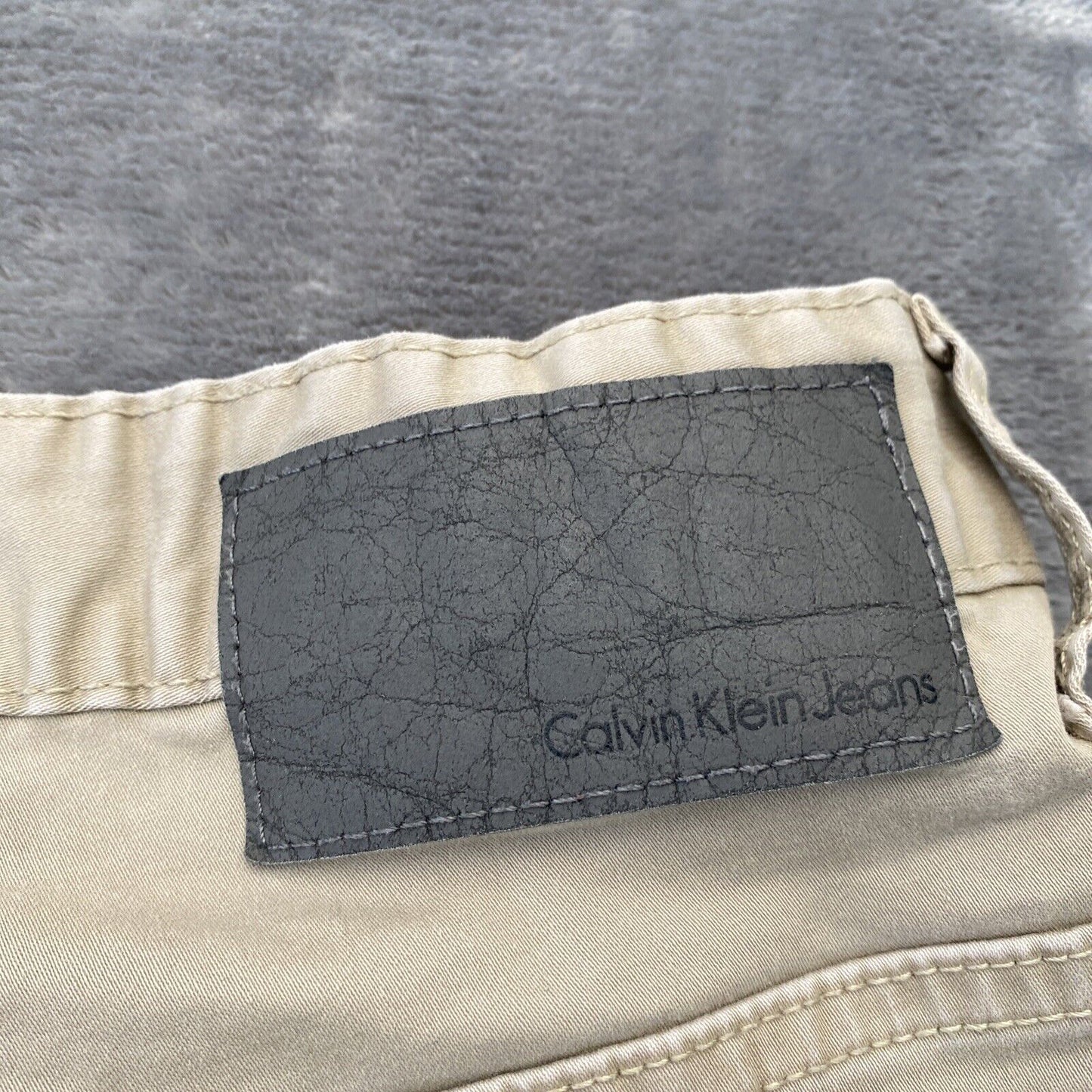 Calvin Klein Men’s Jeans 38x32 Khaki Straight Fit