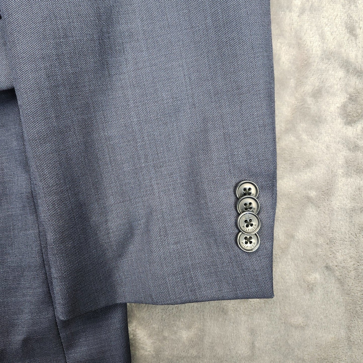 NWoT Tommy Hilfiger Navy Suit Jacket Notch Lapel 2 Button 44 Regular 100% Wool