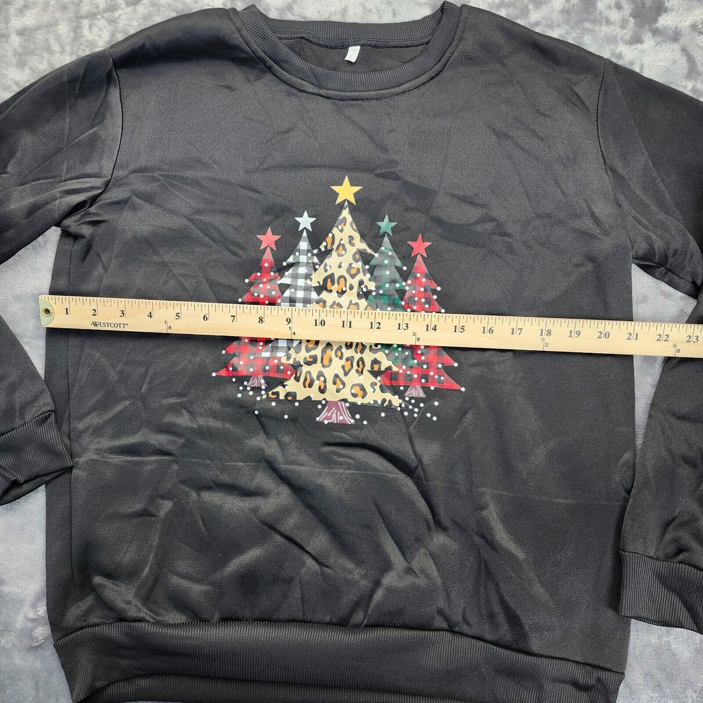 Womens Christmas Long Sleeve Lightweight Sweater Size Large