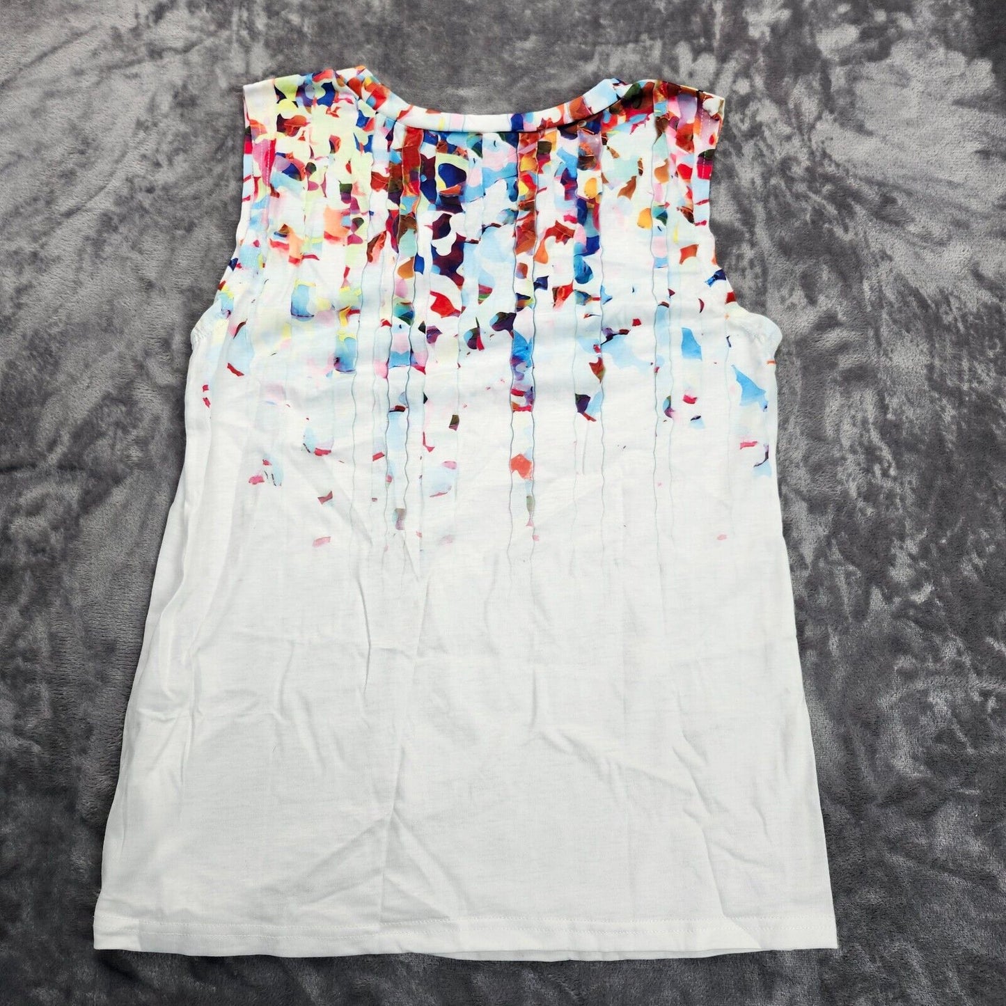 Women's Plus Size Tank Top Fashion Print V-Neck Slim-fit Top Small