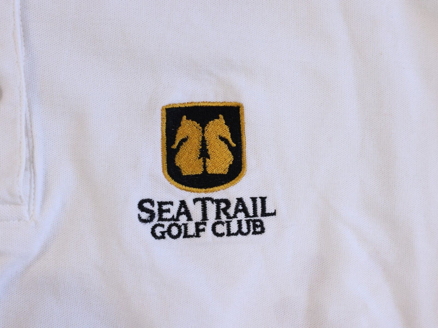 Sea Trail Golf Club Lady Player Bb AM PLAYER White Polo Size XL
