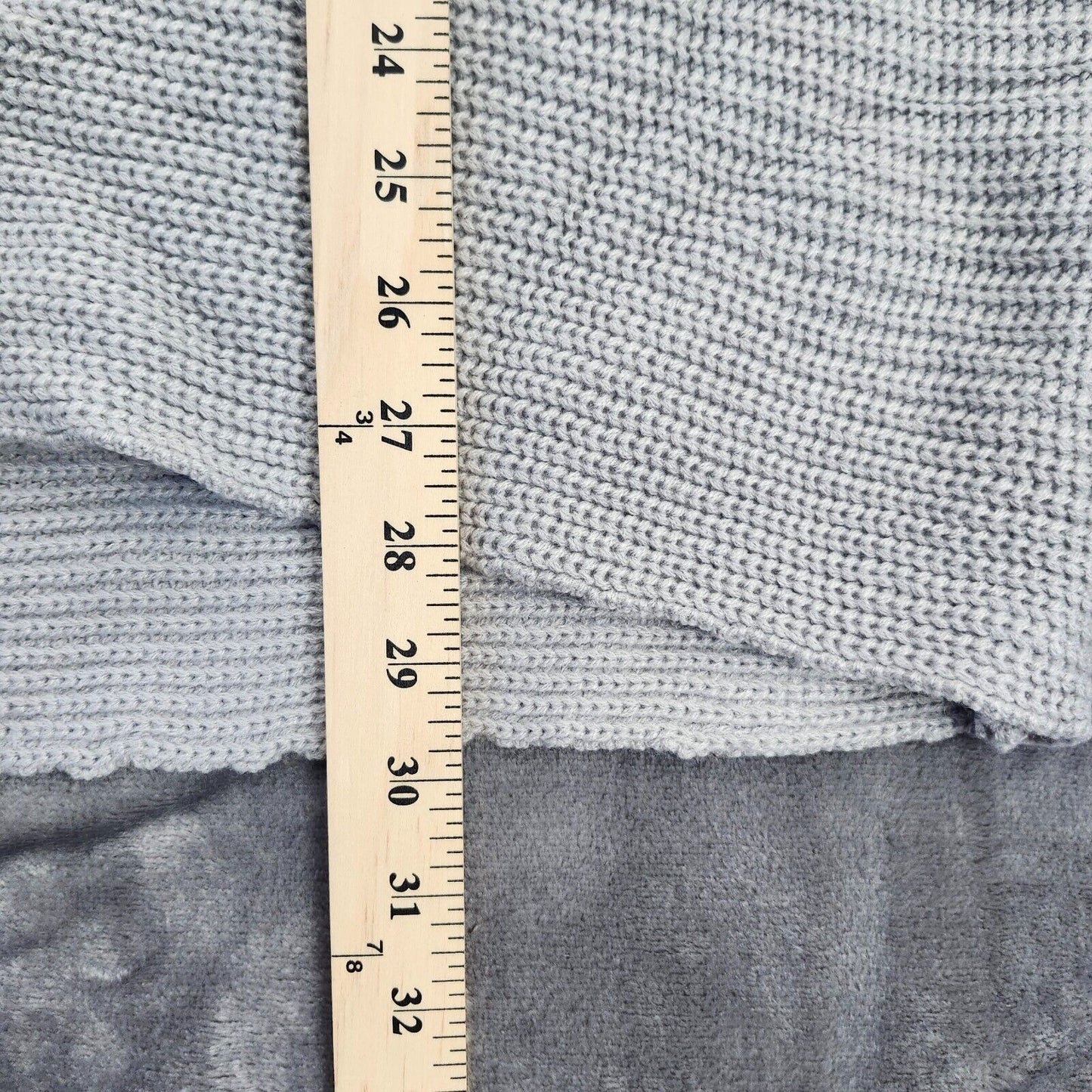2pack Women's Fall Sweater Long Batwing Sleeve Spilt Hem Pullover Grey & White M