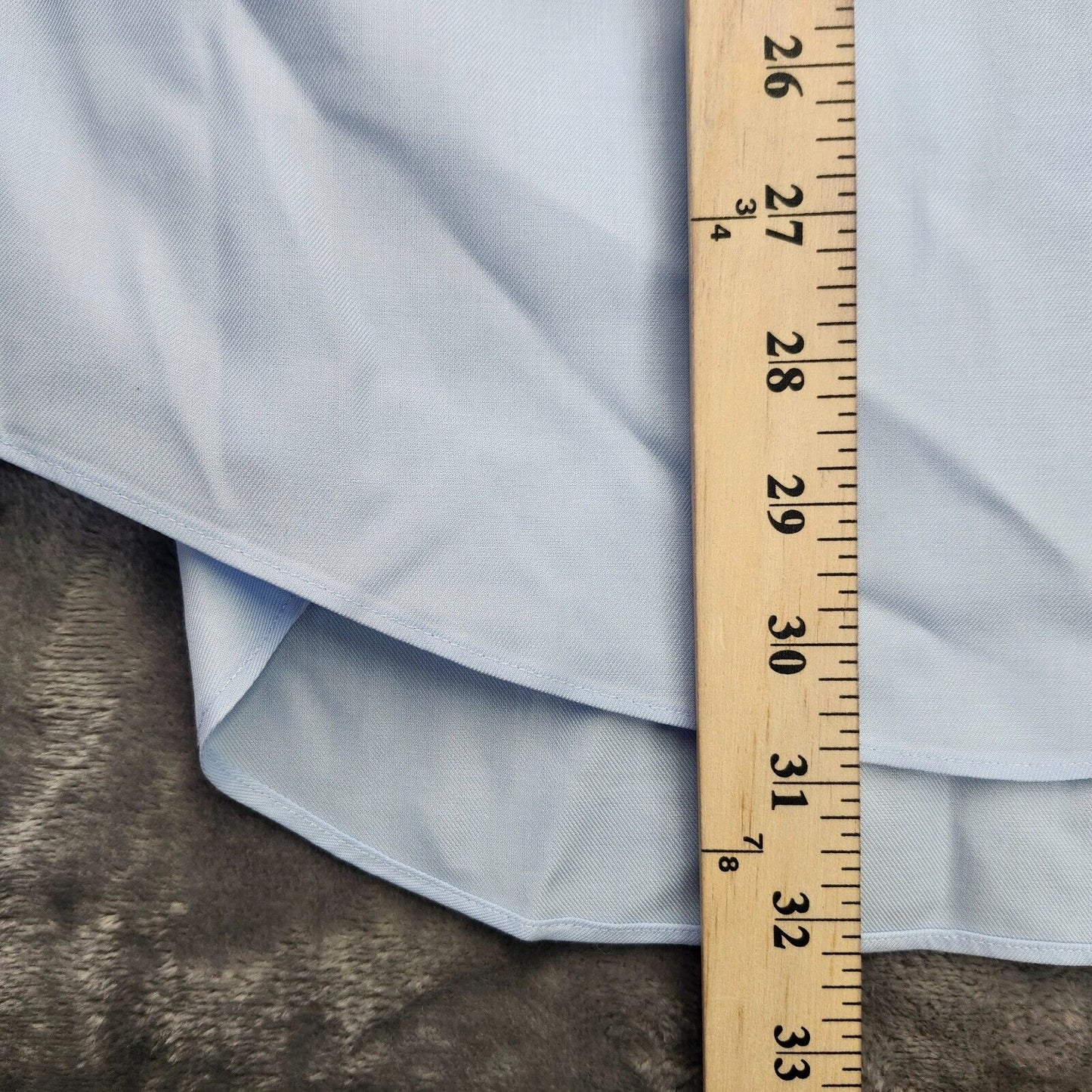 Charles Tyrwhitt Shirt Mens 15.5 34 Long Sleeve Blue Non Iron Dress Shirt