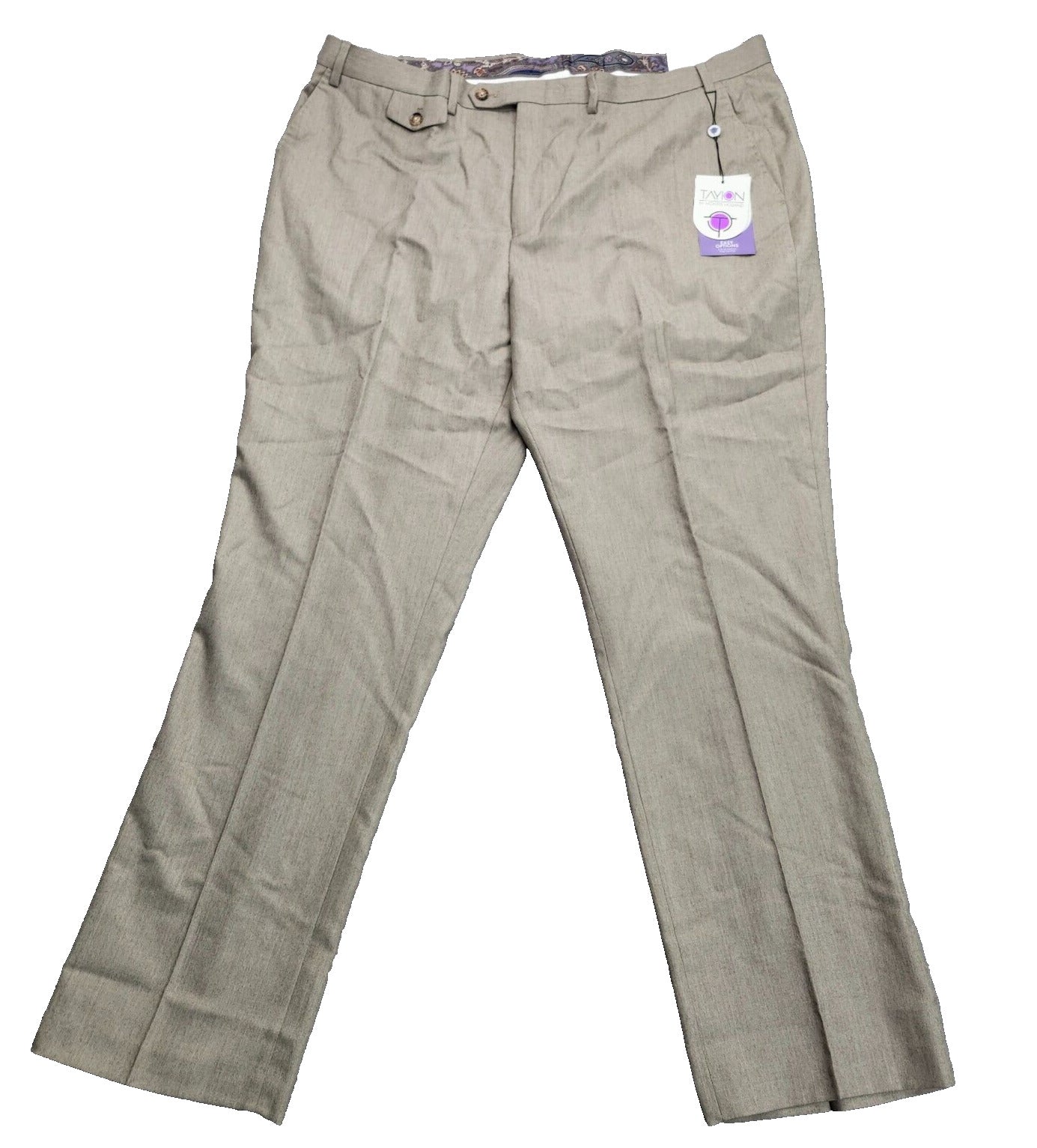 Tayion By Montee Holland Mens Classic-Fit Wool-Blend Dress Pants 42W x 32L