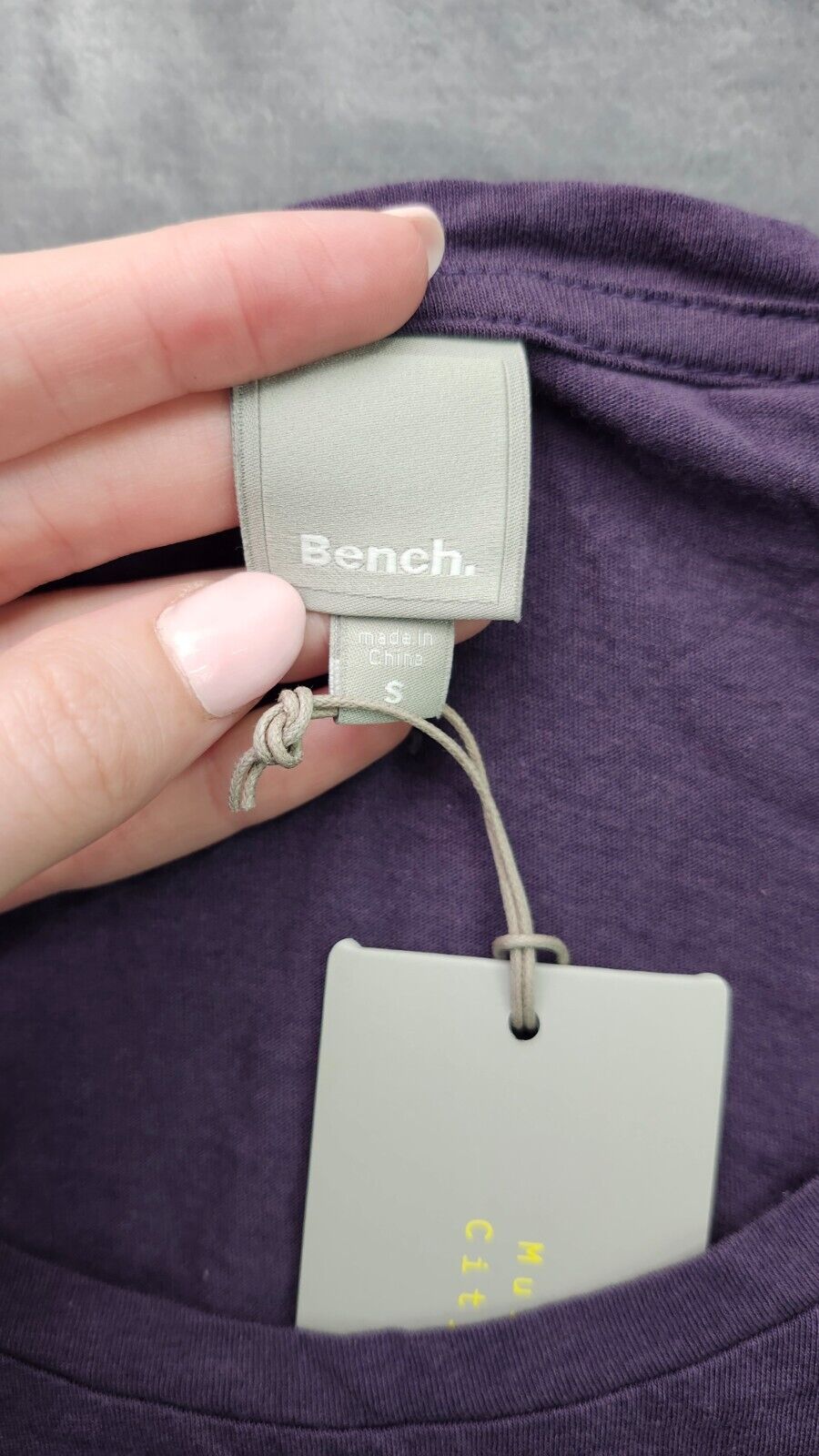Bench Urban Wear Womens Cap Sleeve T-Shirt Size Small Purple