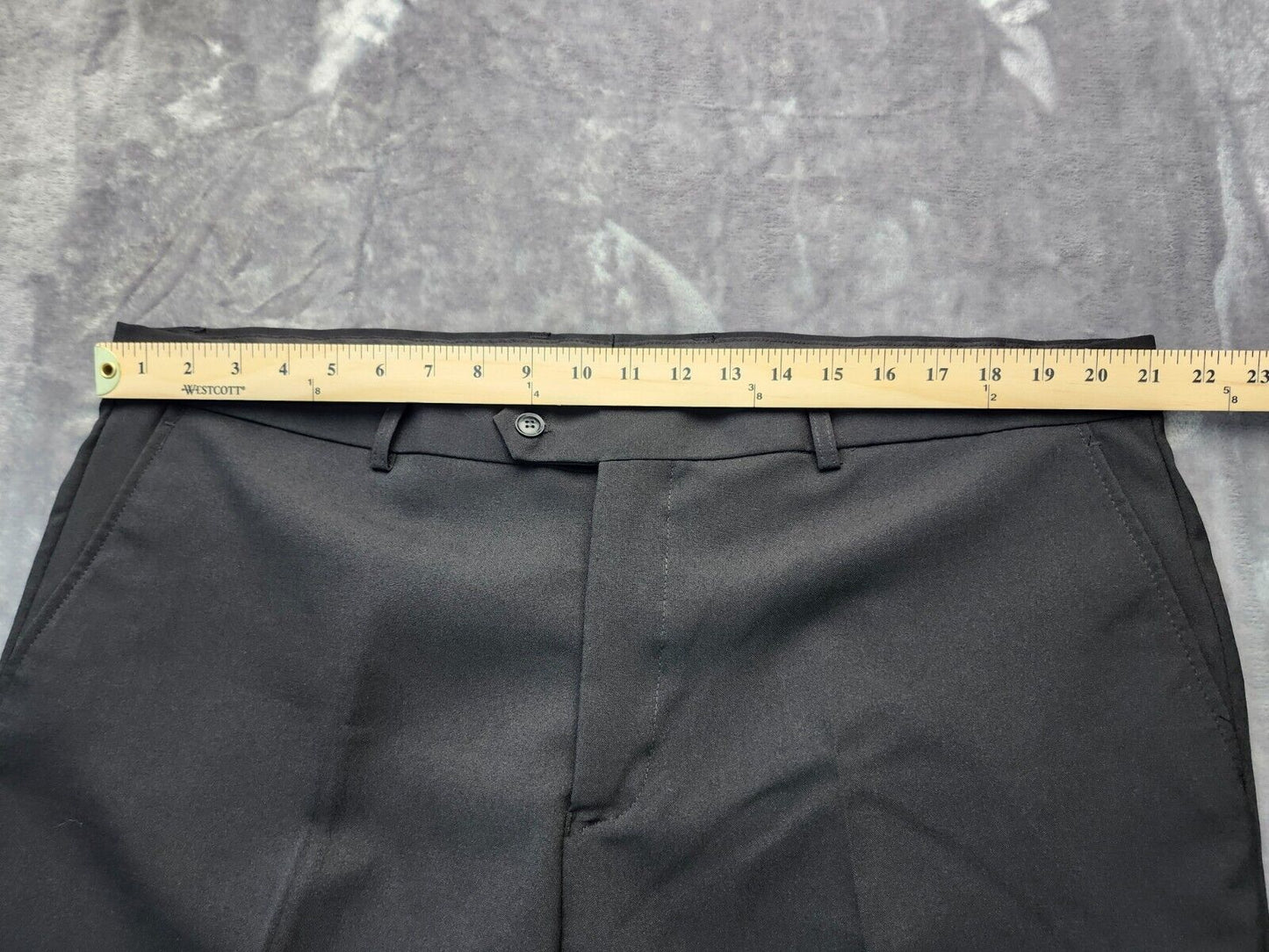 NWT Portabella New York Slim Fit black style Poplin Pants size 48R x 42W