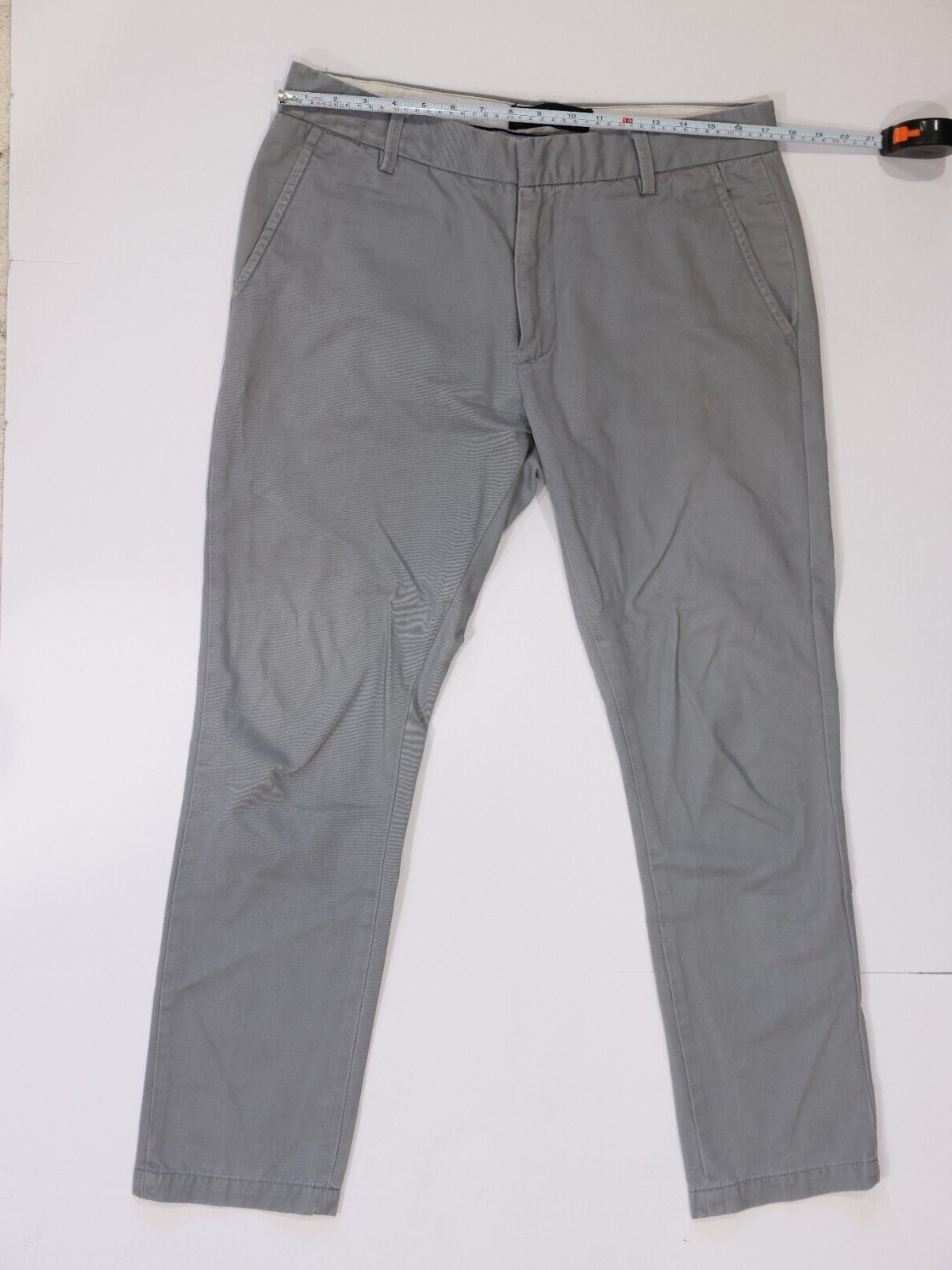 Combatant Gentlemen Chino Pants Cotton Gray 34x30