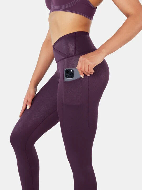 Fanka Body Sculpt Lift n Curve Leggings Midnight Small Faux Leather Leggings