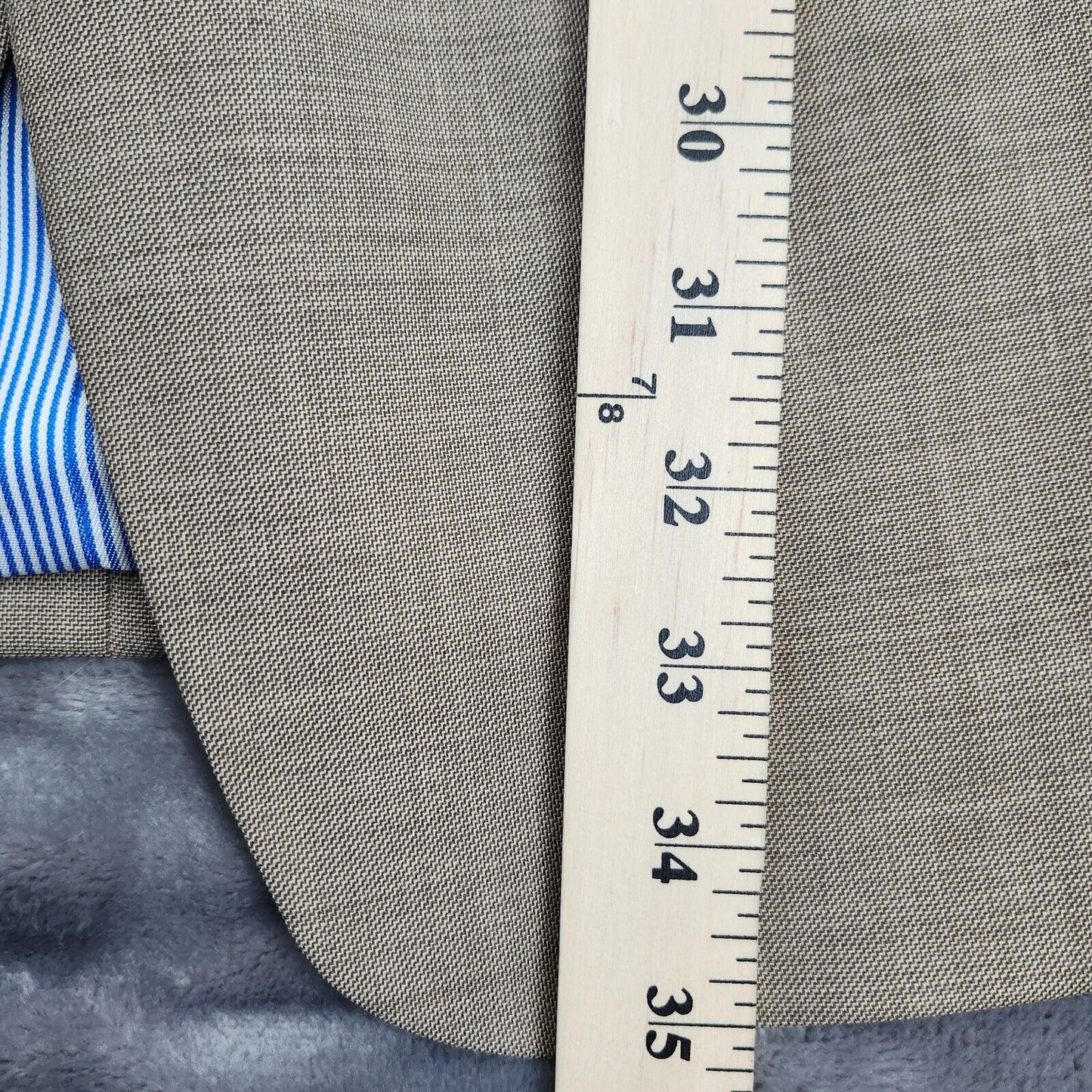 NWoT Tommy Hilfiger 100% Wool Mens Suit Jacket 48 Long Tan Notch Lapel