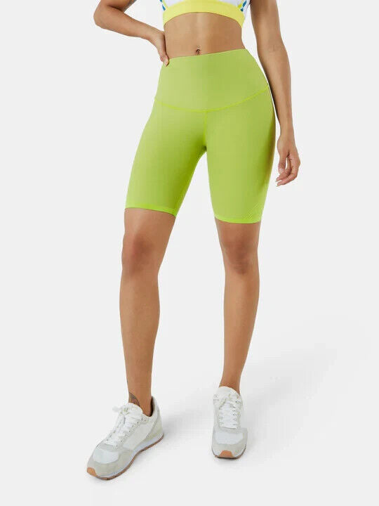 fanka lift and curve 9" biker shorts Kiwi Green Medium