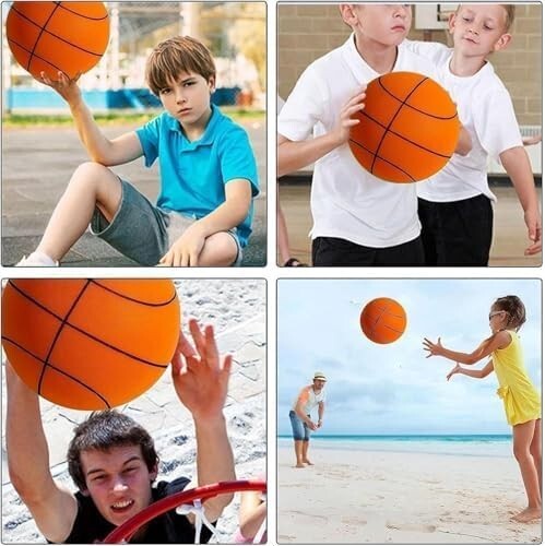 Quiet Basketball Handle Airless Silent Foam Basketball No.7-9.4 inch