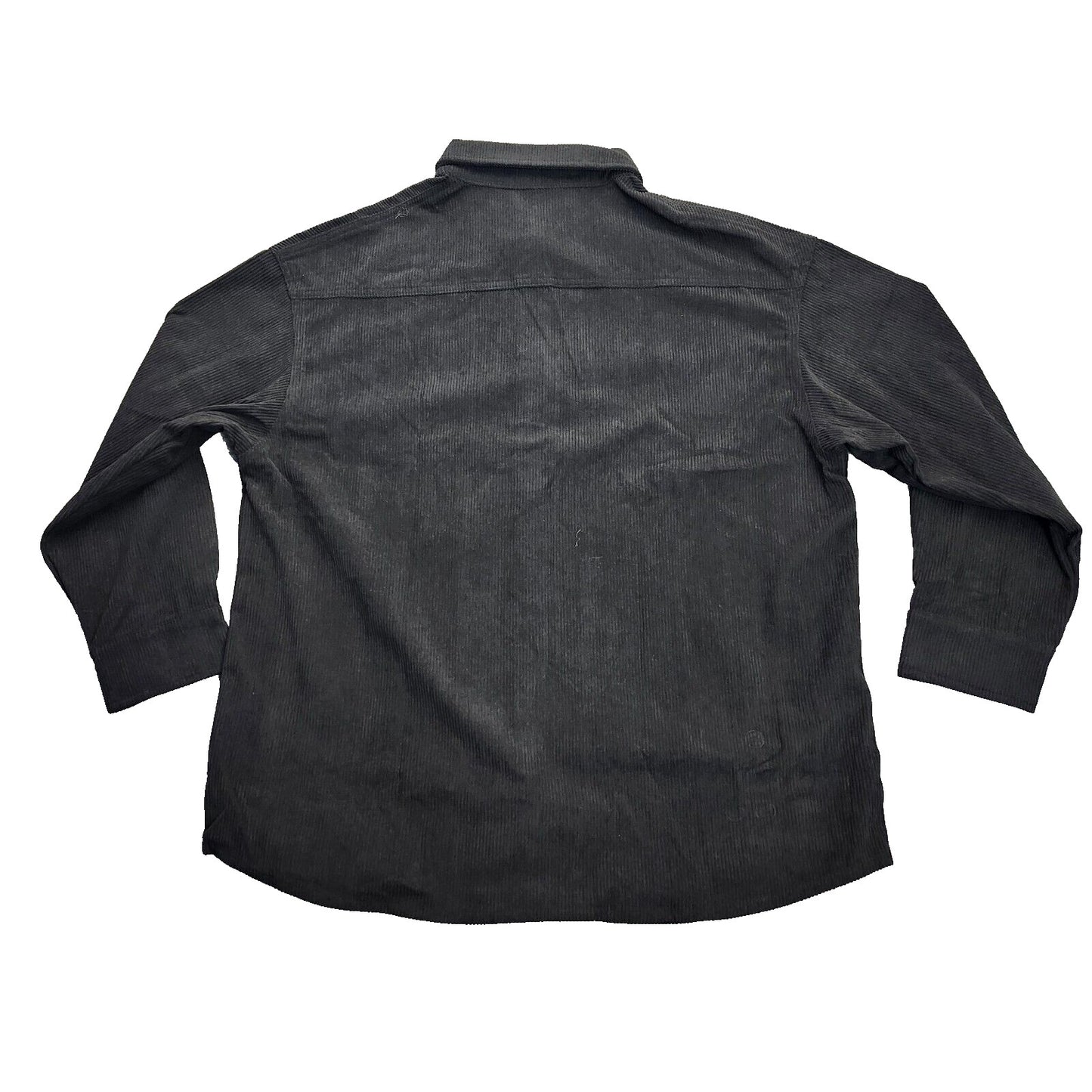 TacVasen womens corduroy button up dress shirt Black sz XL